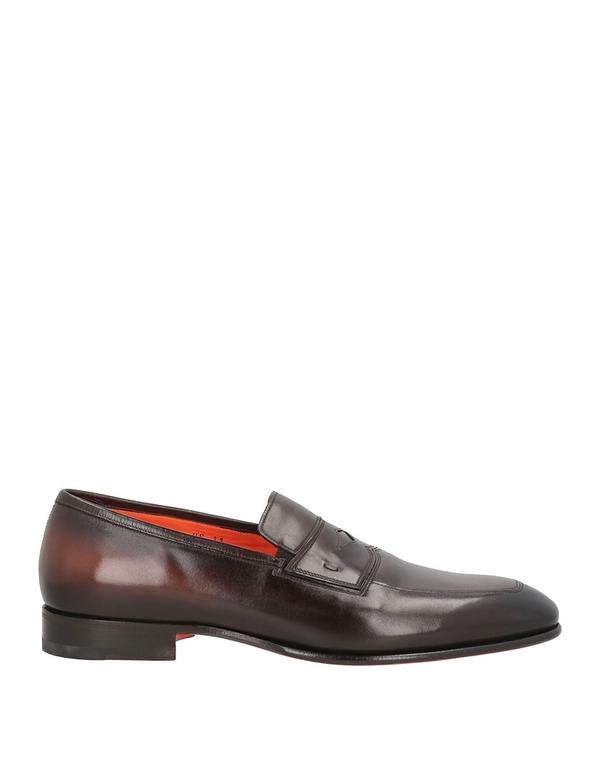 サントーニ メンズ シューズ スリッポン・ローファー SANTONI モカシン Dark Brown ブラウン｜ReVida 店