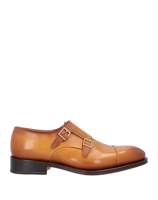 サントーニ メンズ シューズ スリッポン・ローファー SANTONI モカシン Mustard 洋芥子