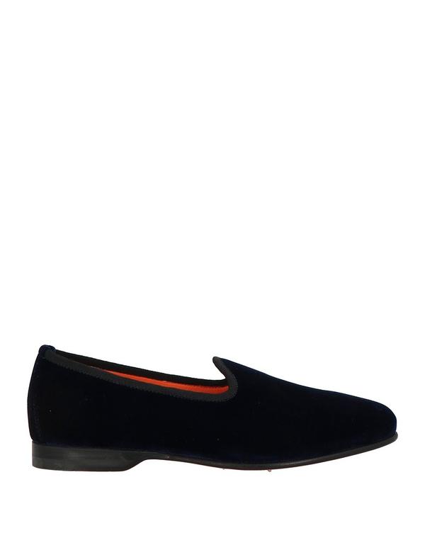 サントーニ メンズ シューズ スリッポン・ローファー SANTONI モカシン Navy ネイビー
