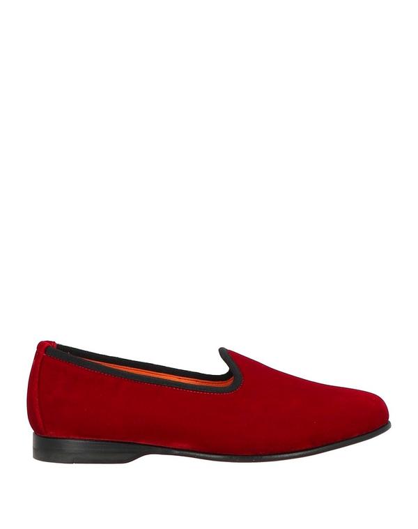 サントーニ メンズ シューズ スリッポン・ローファー SANTONI モカシン Red レッド