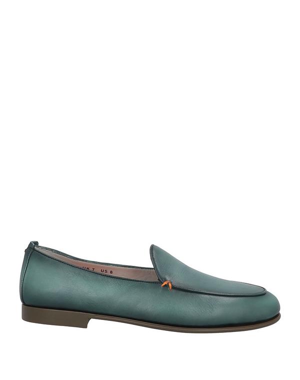サントーニ メンズ シューズ スリッポン・ローファー SANTONI モカシン Dark Green 緑であること