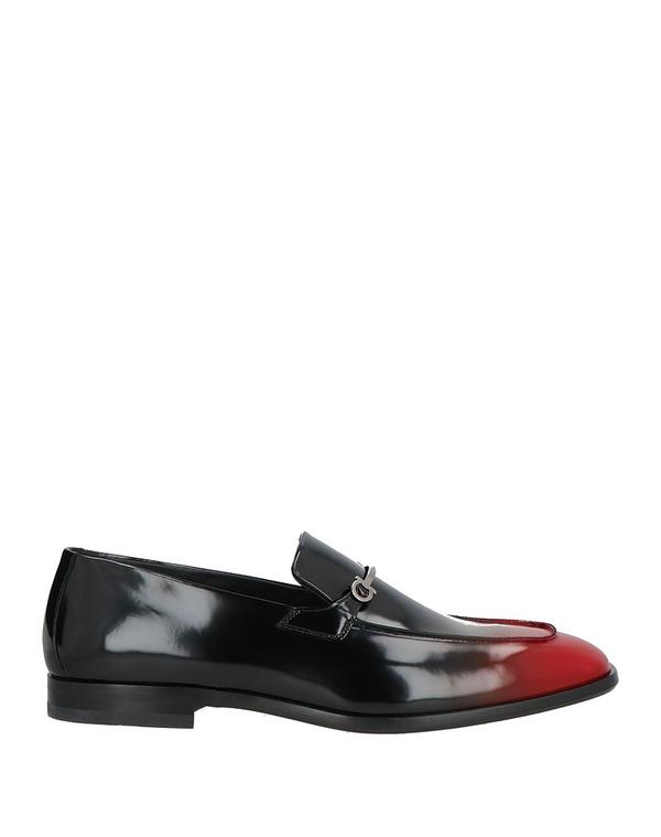 フェラガモ メンズ シューズ スリッポン・ローファー FERRAGAMO モカシン Black 黒いこと