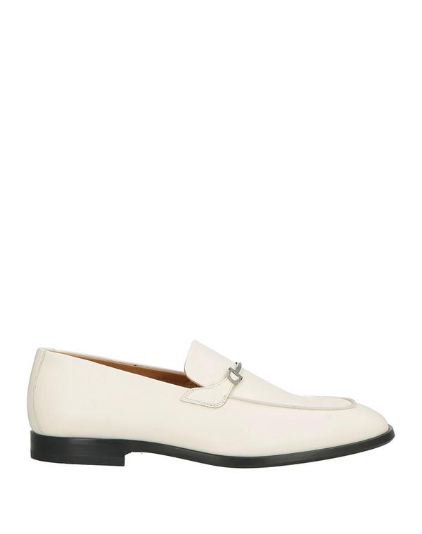 フェラガモ メンズ シューズ スリッポン・ローファー FERRAGAMO モカシン Ivory 象牙色