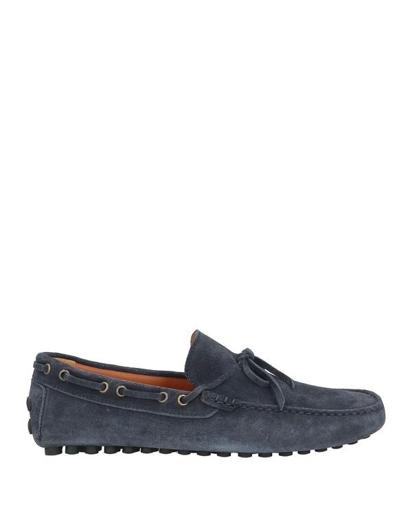 ドンカルズ メンズ シューズ スリッポン・ローファー DOUCAL\u0027S モカシン Midnight Blue 青色