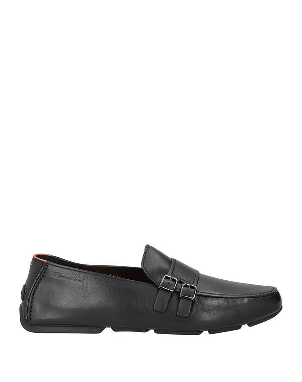 サントーニ メンズ シューズ スリッポン・ローファー SANTONI モカシン Black 黒いこと