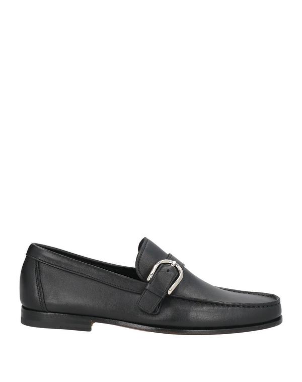 サントーニ メンズ シューズ スリッポン・ローファー SANTONI モカシン Black ブラック