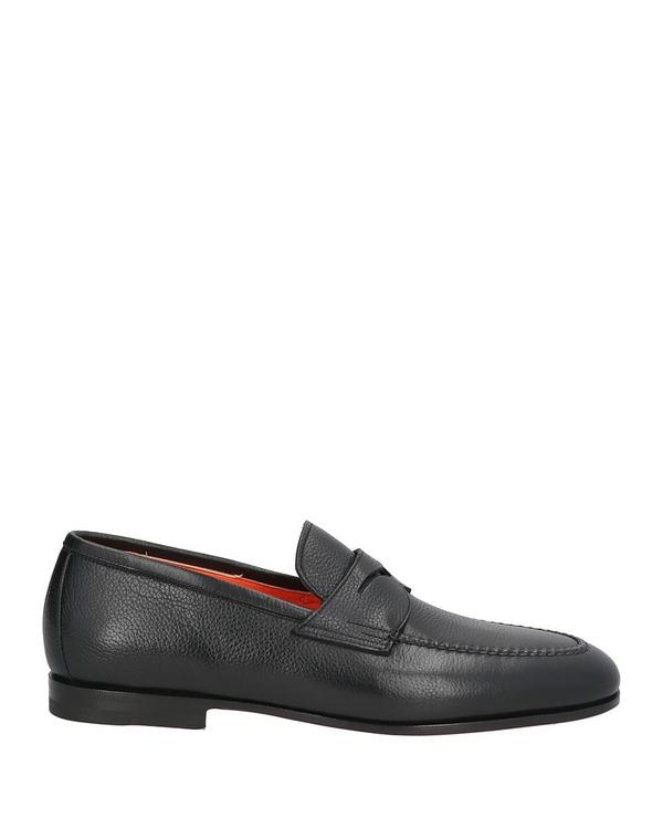 サントーニ メンズ シューズ スリッポン・ローファー SANTONI モカシン Black ブラック