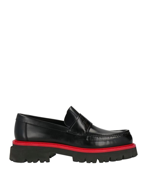 フェラガモ メンズ シューズ スリッポン・ローファー FERRAGAMO モカシン Black 黒いこと