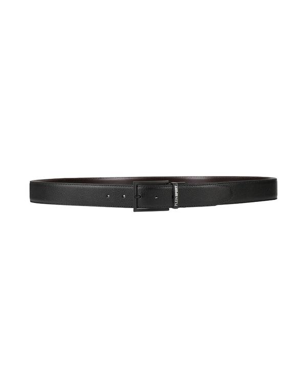 プレイン スポーツ メンズ アクセサリー ベルト PLEIN SPORT レザーベルト Black ブラック