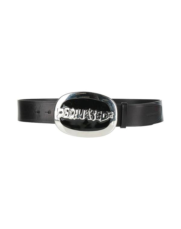 ディースクエアード メンズ アクセサリー ベルト DSQUARED2 レザーベルト Black ブラック