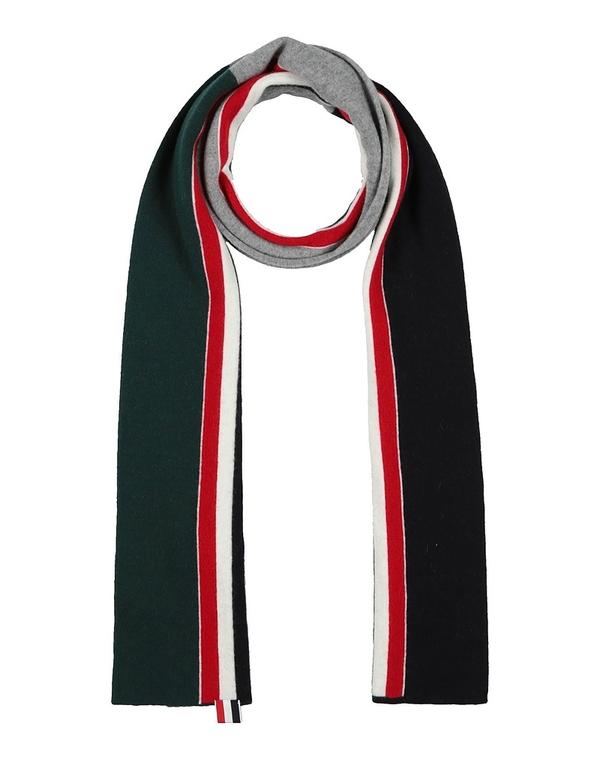 トムブラウン メンズ アクセサリー マフラー・ストール・スカーフ THOM BROWNE マフラー＆スカーフ Midnight Blue ブルー｜ReVida 店