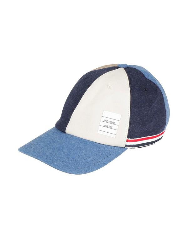 トム赤銅色 メンズ 添え物 かぶり笠 THOM BROWNE かぶり笠 Blue Gray 薄墨色
