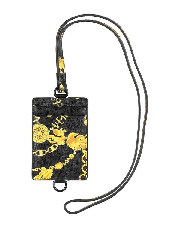 ヴェルサーチ メンズ アクセサリー 財布 VERSACE JEANS COUTURE 財布（ストラップ付き） Black ブラック