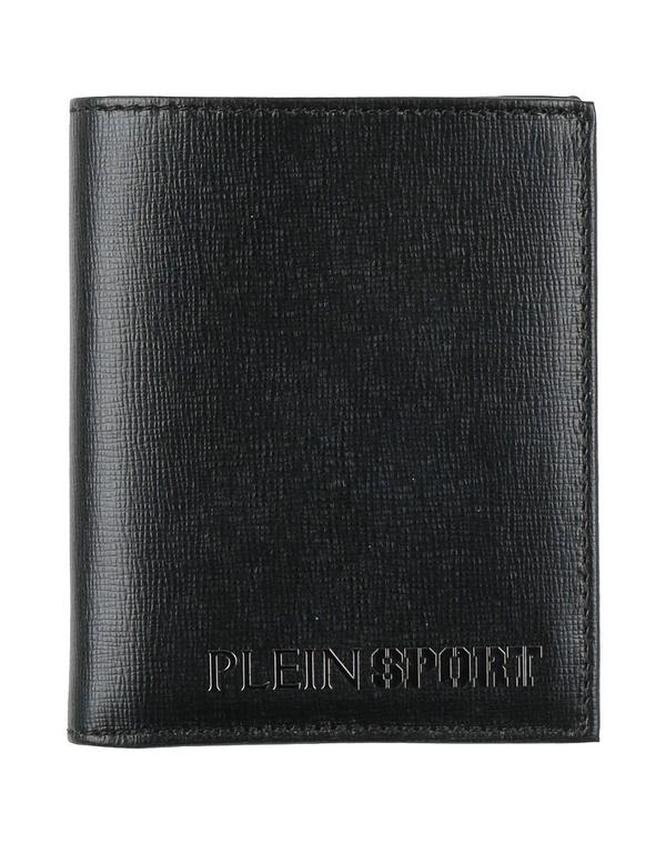 飾り気の無い 運動競技 メンズ 付属品 紙入れ PLEIN SPORT 紙入れ Black 黒いこと