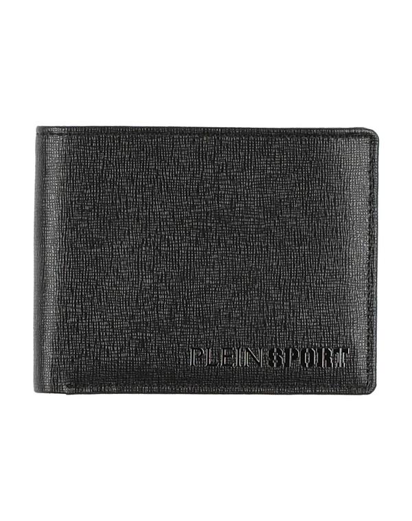 飾り気の無い 運動競技 メンズ 付属品 紙入れ PLEIN SPORT 紙入れ Black 黒いこと