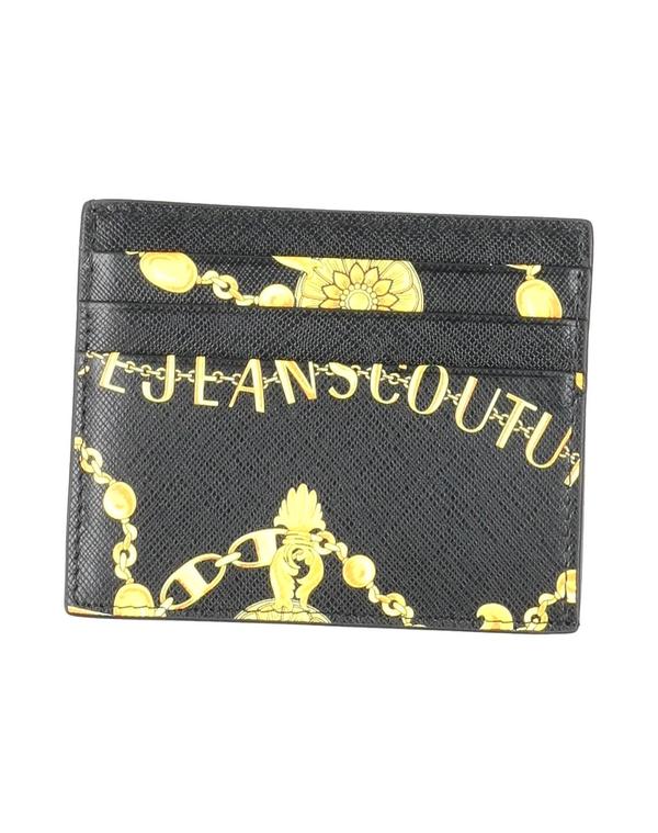 ヴェルサーチ メンズ アクセサリー 財布 VERSACE JEANS COUTURE カードケース Black ブラック｜ReVida 店