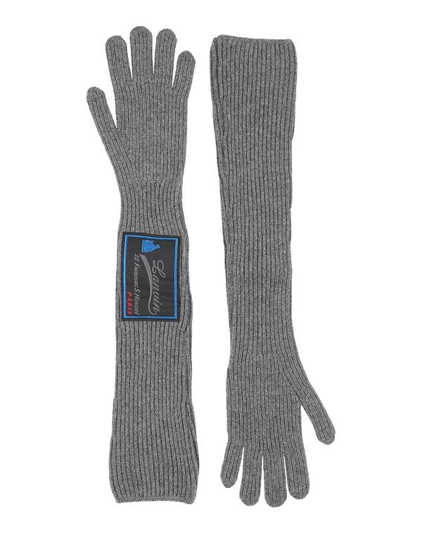 ランバン メンズ 添え物 グローブ LANVIN グローブ Gray 薄墨色