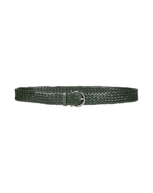 フェラガモ メンズ アクセサリー ベルト FERRAGAMO レザーベルト Dark Green グリーン