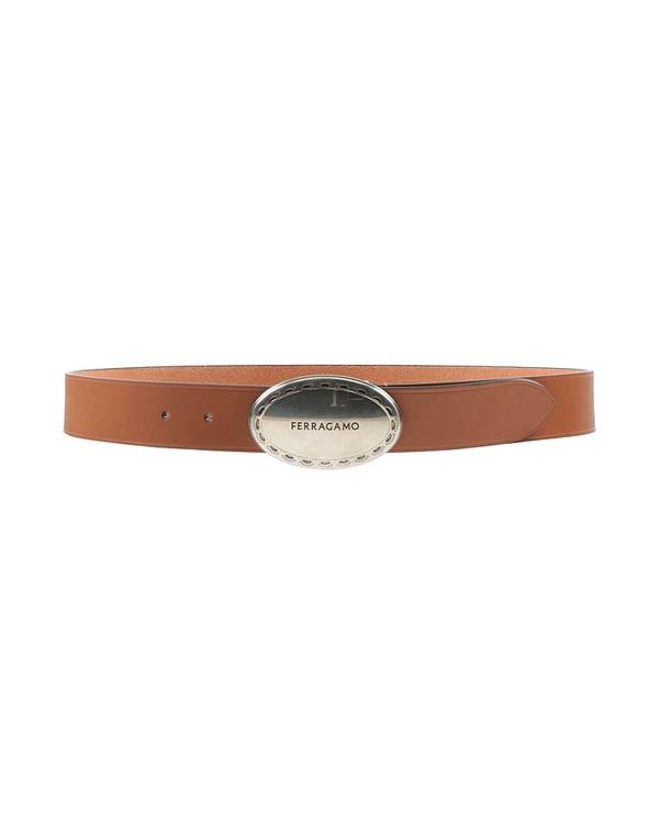 フェラガモ メンズ アクセサリー ベルト FERRAGAMO レザーベルト Brown ブラウン