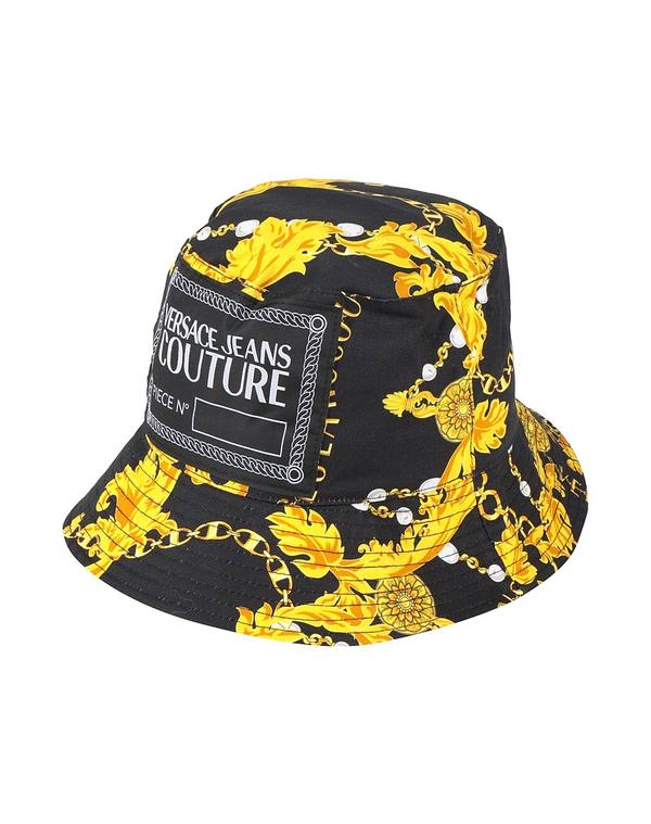 ヴェルサーチ メンズ アクセサリー 帽子 VERSACE JEANS COUTURE 帽子 Black ブラック｜ReVida 店