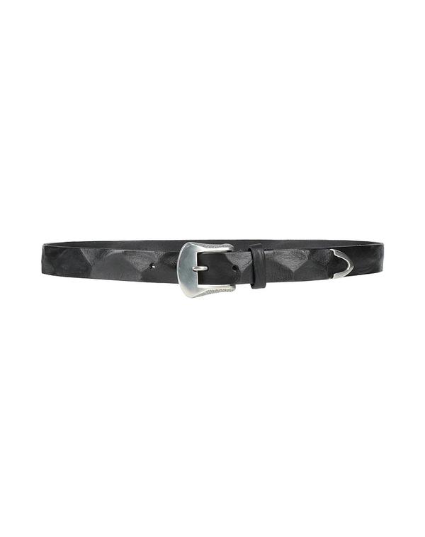 ジョンバルベイトス メンズ アクセサリー ベルト JOHN VARVATOS レザーベルト Black ブラック
