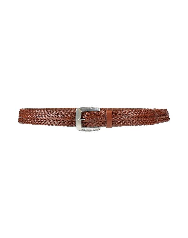 ジョンバルベイトス メンズ アクセサリー ベルト JOHN VARVATOS レザーベルト Brown ブラウン