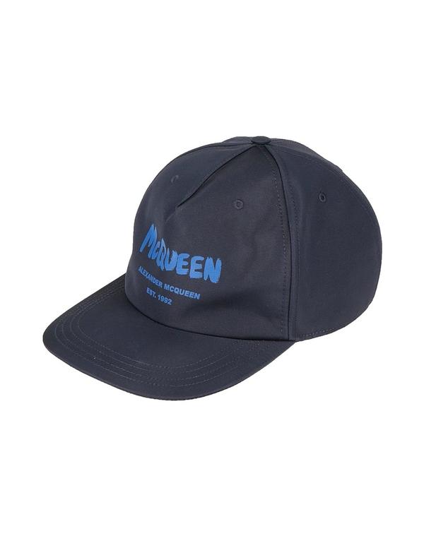 マックイーン メンズ アクセサリー 帽子 MCQUEEN 帽子 Navy ネイビー｜ReVida 店