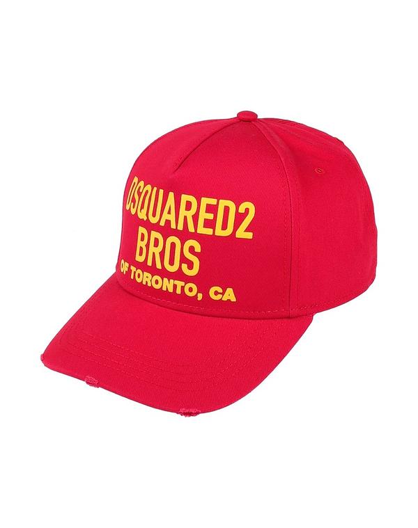 ディースクエアード メンズ アクセサリー 帽子 DSQUARED2 帽子 Red レッド|ReVida 店