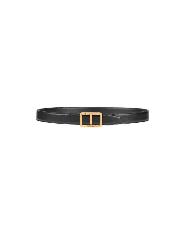 トム・ジェラルド・r・フォード メンズ 付属物 三尺帯 TOM FORD なめし革三尺帯 Black 黒いこと