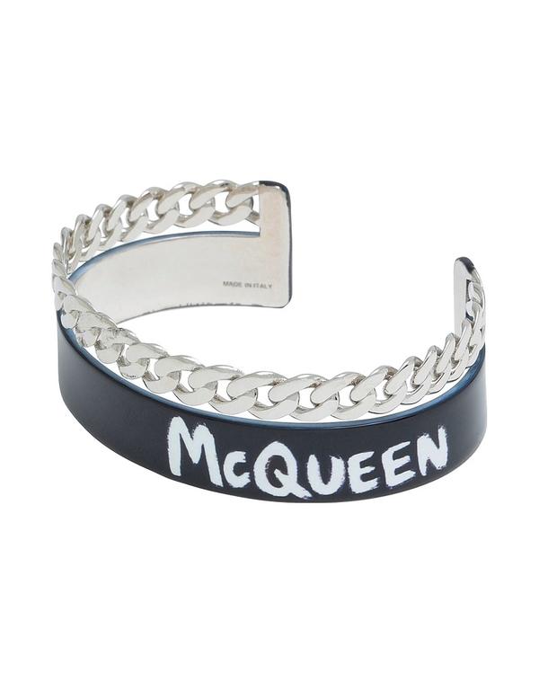 マックイーン メンズ アクセサリー ブレスレット・バングル・アンクレット MCQUEEN ブレスレット Black ブラック