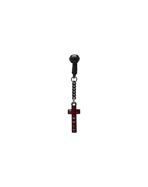 ディースクエアード メンズ 付属品 ピアス・イヤリング DSQUARED2 イヤーカフ＆シングルピアス Red 赤いこと