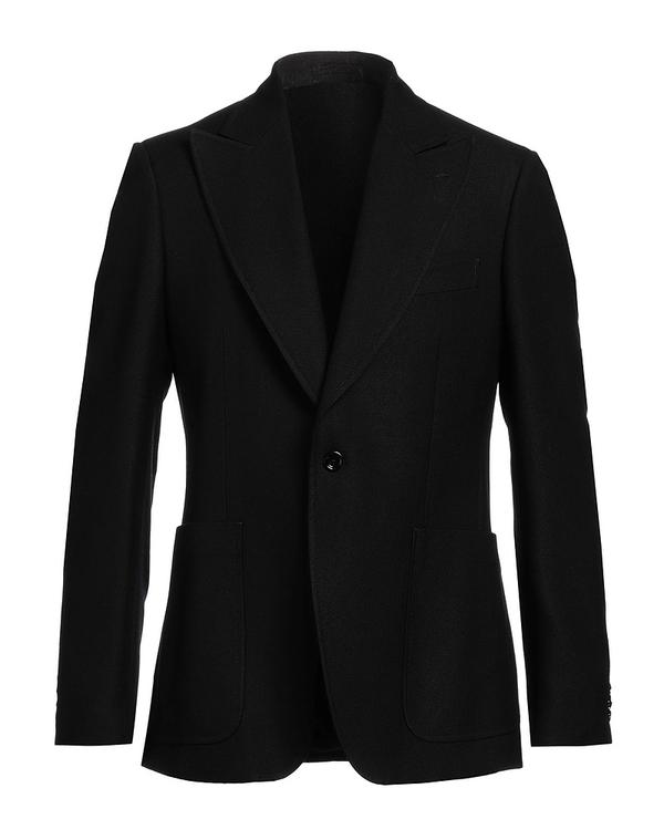 ラルディーニ メンズ アウター ジャケット・ブルゾン LARDINI テーラードジャケット Black ブラック