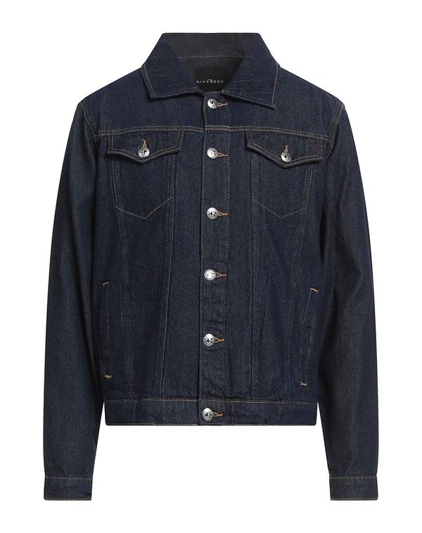ジョン リッチモンド メンズ アウター ジャケット・ブルゾン JOHN RICHMOND デニムブルゾン Blue ブルー