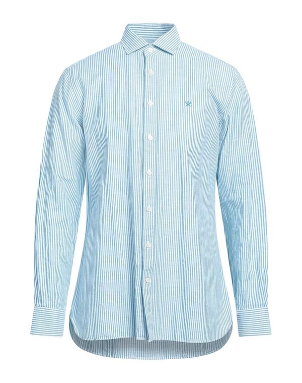 ハケット メンズ トップス シャツ HACKETT ストライプ柄シャツ Deep Teal ティール