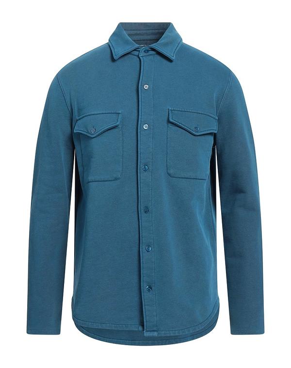 マジェスティック メンズ トップス シャツ MAJESTIC FILATURES 無地シャツ Deep Teal ティール