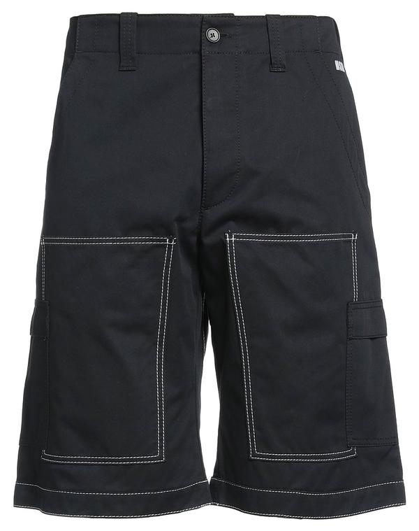 エムエスジイエム メンズ ボトムス ハーフパンツ・ショーツ MSGM ショートパンツ＆バミューダパンツ Black ブラック