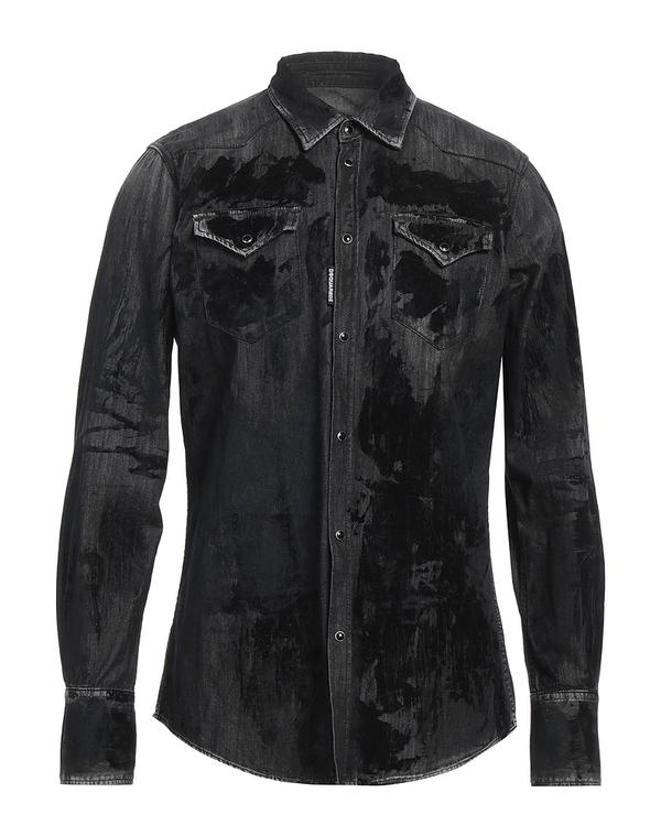 ディースクエアード メンズ トップス シャツ DSQUARED2 デニムシャツ Black ブラック