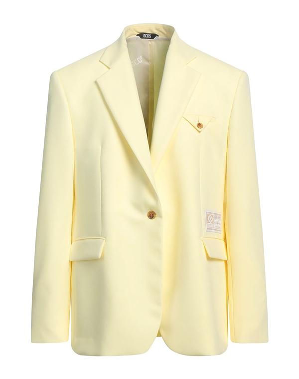 ジーシーディーエス メンズ アウター ジャケット・ブルゾン GCDS テーラードジャケット Pastel Yellow イエロー