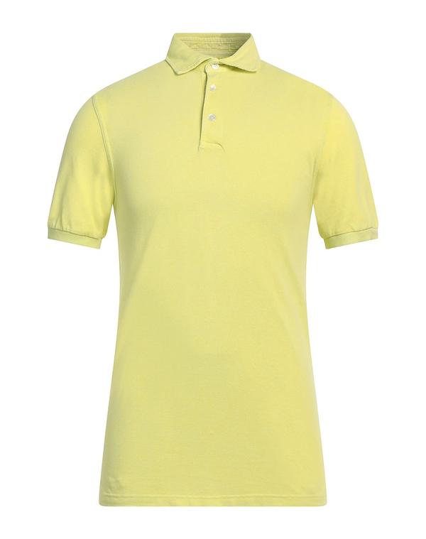 フェデーリ メンズ トップス ポロシャツ FEDELI ポロシャツ Lime Green ライム
