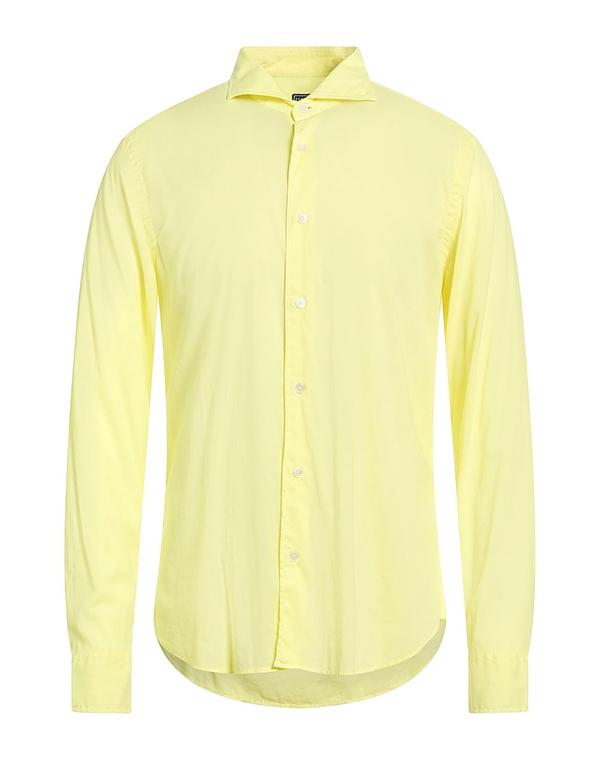 フェデーリ メンズ トップス プルオーバー FEDELI 無地プルオーバー Yellow 黄色