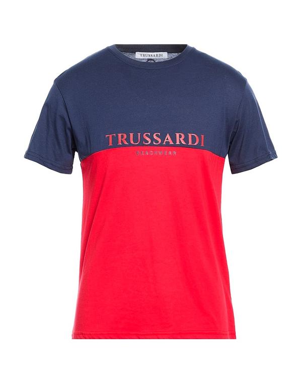 トラサルディ メンズ トップス プルオーバー TRUSSARDI Ｔシャツ Red 赤いこと
