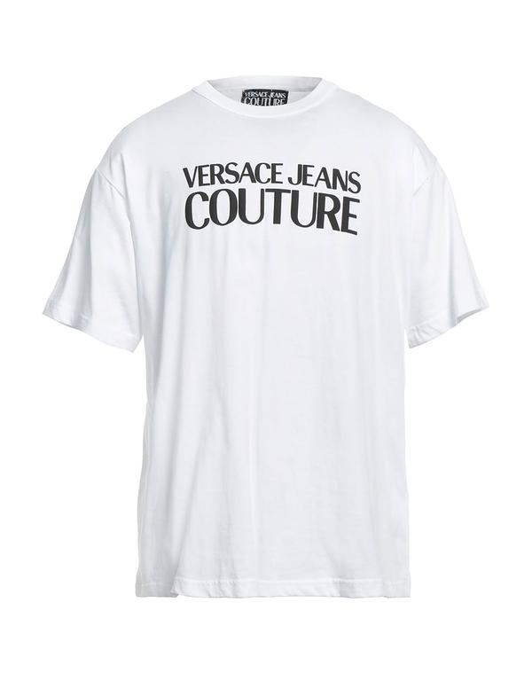 ヴェルサーチ メンズ トップス Tシャツ VERSACE JEANS COUTURE Ｔシャツ White ホワイト