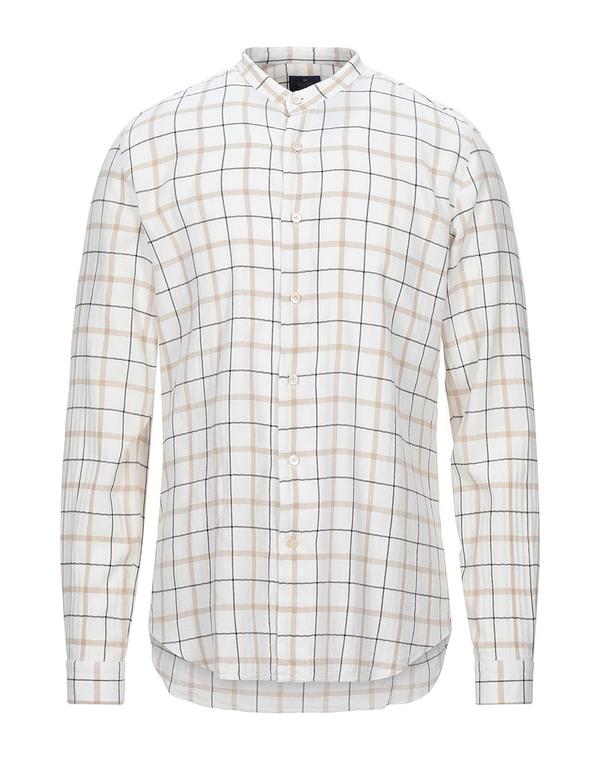 アレッサンドロゲラルディ メンズ トップス シャツ ALESSANDRO GHERARDI チェック柄シャツ White ホワイト