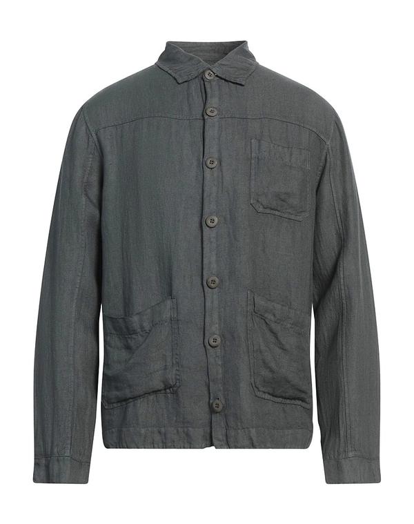 クロスリー メンズ トップス シャツ CROSSLEY リネンシャツ Dark Green グリーン