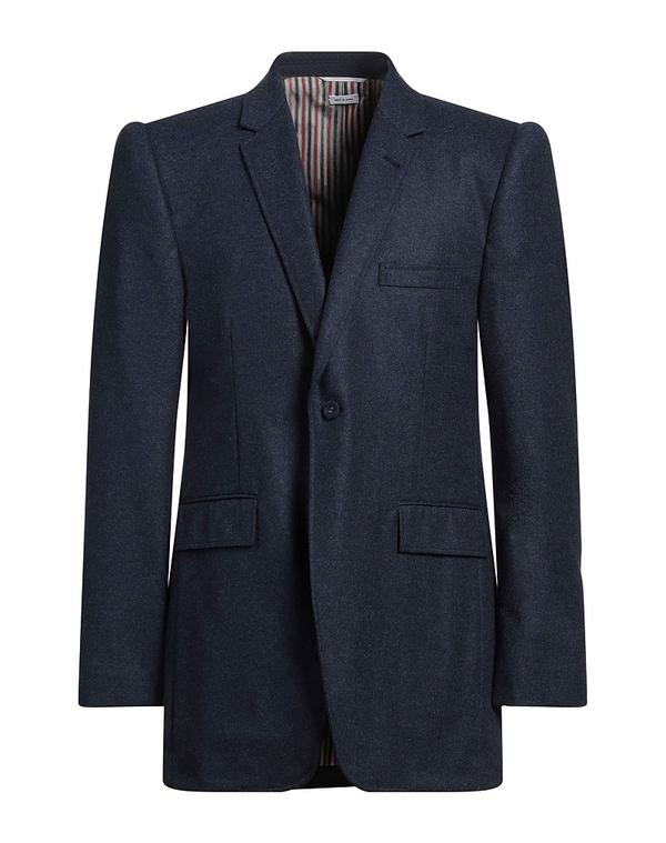 トムブラウン メンズ アウター ジャケット・ブルゾン THOM BROWNE テーラードジャケット Navy ネイビー｜ReVida 店