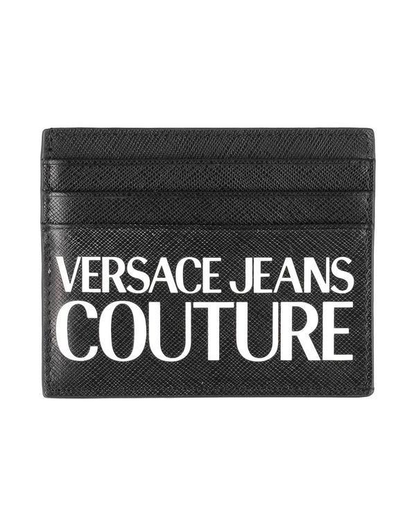 ヴェルサーチ メンズ アクセサリー 財布 VERSACE JEANS COUTURE カードケース Black ブラック|ReVida 店