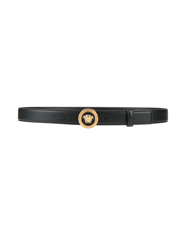ヴェルサーチ メンズ 佩び物 胴締め VERSACE なめし革胴締め Black 黒いこと