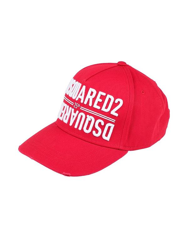 ディースクエアード メンズ アクセサリー 帽子 DSQUARED2 帽子 Red レッド｜ReVida 店