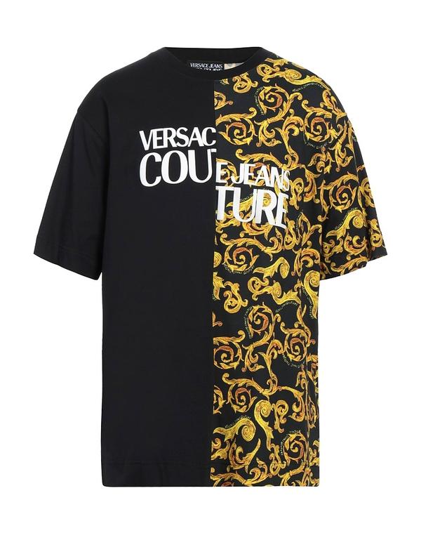 ヴェルサーチ メンズ トップス Tシャツ VERSACE JEANS COUTURE Ｔシャツ Yellow イエロー
