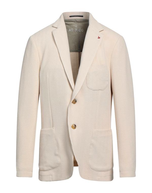 アティピコ メンズ アウター ジャケット・ブルゾン AT.P.CO テーラードジャケット Ivory アイボリー|ReVida 店